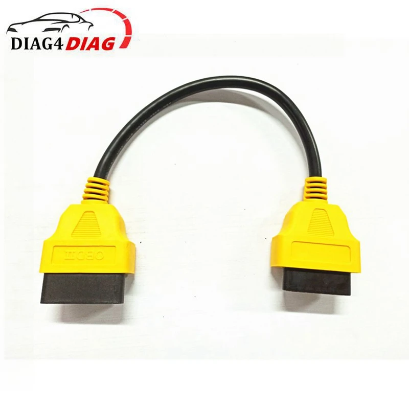 30CM 13CM 16핀 자동차 obd2 연장 케이블 30 cm 확장 obdii 커넥터 어댑터 인터페이스 16 핀 남성-여성 obd 2 어댑터