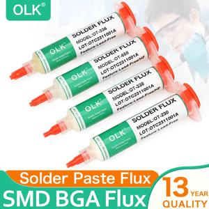 올크 SMD 플럭스 PCB 수리 납땜 플럭스 무세척 납땜 페이스트 용접 고급 오일 플럭스 용접 그리스 10cc 납땜 수리