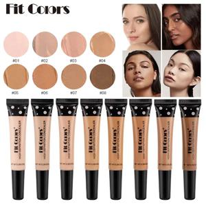 Fit Colors 8 사이즈 컨실러와 유연한 컨실러가 달린 모이스춰라이징 리퀴드 파운데이션으로 다크서클과 여드름 자국을 커버해줍니다.