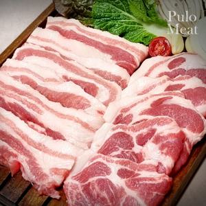 풀로미트 국산 1등급 냉장 삼겹살 500g+목살 500g Pork Meat Korean Cured Pork Back Ribs