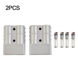 앤더슨 커넥터 플러그 용 2pcs 50A 600V 배터리 전원 커넥터 터미널 키트 전원 충전기 배터리 전자 액세서리
