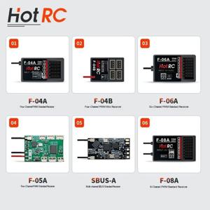 HOTRC 2.4Ghz 수신기 F-04A F-06AT CT-4A CT-6A CT-8A HT-8A DS600 송신기 원격 제어용 자이로 조명 제어 포함/미포함