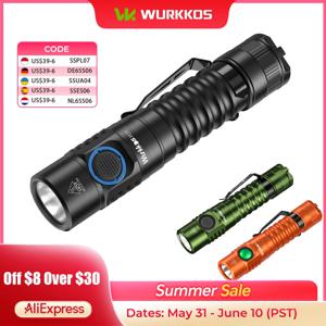 Wurkkos FC11C LED 손전등 충전식 고루멘 1200 휴대용 버킷 회로 토치 90 고연색성(5000K) 자석 조명