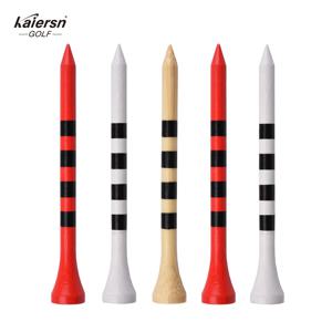 Kaiersn 50pcs 전문 대나무 골프 티 아이언 드라이버 하이브리드 용 나무 티보다 5 배 더 강함 연습 및 게임에 적합