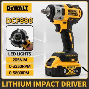 디월트 DCF880 무선 전동 브러시리스 렌치 임팩트 LED 라이트 3250RPM 205N.m 무선 전동 공구 (가정용)