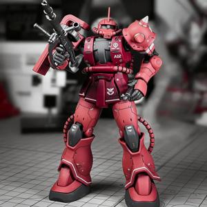 GTO Char's Zaku HG 1/144 메카 조립 모델 키트 액션 피규어 데스크탑 장식 인형 소년 퍼즐 장난감 선물 수집품