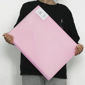 A3 캔디 컬러 디스플레이 북 PP 투명 삽입 페이지 폴더 30 포켓 학생 작품 앨범 시험지 보관 정리함