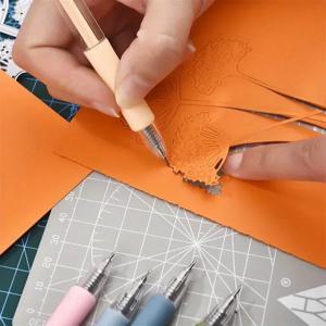 1pc 나이프 펜 유틸리티 나이프 공예 절단 도구 아트 페이퍼 스크랩북 학교 사무용품 용 종이 펜 커터