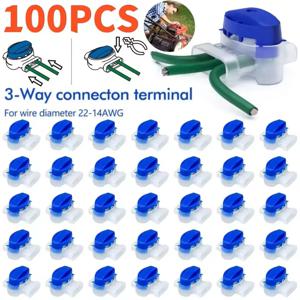 10-100pcs 로봇 잔디 깎는 기계 케이블 커넥터 방수 젤 커넥터 터미널 3 핀 전기 314 와이어 커넥터 액세서리