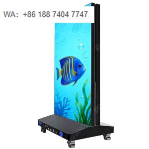 1920x640mm HD 화면 USB/WiFi 제어 슬림 픽셀 월 디자인 디지털 접이식 LED 배너 포스터 디스플레이 (사무실, 광고 대행사용)