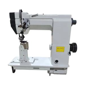QK-9910 단일 바늘 산업용 롤러 록스티치 재봉기 포스트 베드 롤러 피드 재봉 자수기