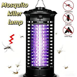 고성능 UV LED 트랩 전기 모기 퇴치기 충격 파리 트랩 곤충 트랩 가정 정원 뒷마당 야외 캠핑용