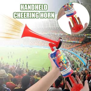 축구 챔피언십 응원용 재사용 가능한 축구 경기장 경적, 보트 스포츠 행사, 생일 파티용 축구 응원 경적