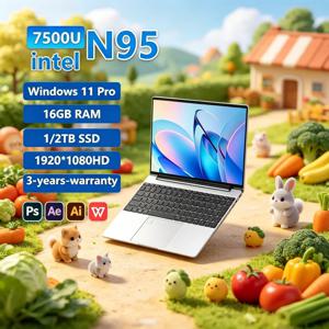 2026 레스플렌트 오리지널 15.6인치 노트북 N95 FHD IPS 디스플레이 120Hz 제피린 울트라리어 스크린 7500mAh 32GB/2TB SSD 다퍼