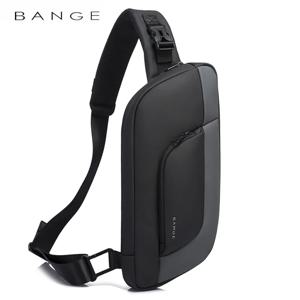 BANGE 남자 가슴 가방 새로운 디자인 한국어 다기능 방수 얼룩 방지 대용량 여행 휴대용 크로스 바디 가방 슬링 가방