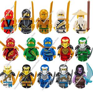 핫 토이 닌자 피규어 Garmadon Jay Zane Kai Nya Lloyd Samukai Cole Harumi 울트라 바이올렛 파이로 스네이크 모로 빌딩 블록 키즈 장난감