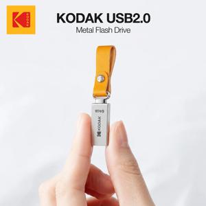 코닥 미니 USB 플래시 드라이브 USB 펜드라이브 U 디스크 메모리 스틱 128GB 64GB 32GB USB 저장 장치 가죽 밴드 포함 PC용 선물