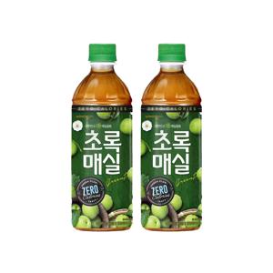 웅진 초록매실 제로 500ml 24개 과일주스 매실차
