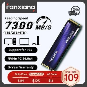 판샹 S880 M.2 SSD 1TB 2TB 4TB 7300MB/s PCIe4.0x4 M.2 NVMe SSD 드라이브 2280 사이즈 내장형 솔리드 스테이트 드라이브 (PS5, 노트북, PC용)