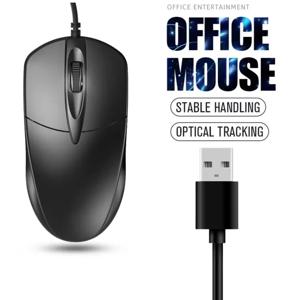 USB 광 유선 마우스 노트북 홈 오피스 마우스 안티 슬립 롤러 3D 1200 인치 당 점 게임 일시 중지 PC 데스크탑 용 컴퓨터 액세서리