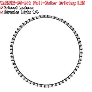 1PCS/4PCS 링 벽시계 60 X 통합 드라이버가 있는 매우 밝은 WS2812 5050 RGB LED 램프 패널
