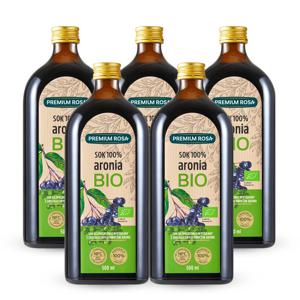 프리미엄로사 유기농 아로니아 원액 100% 건강즙 500ml 5병