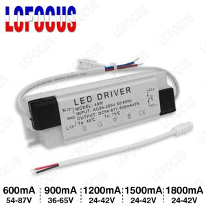 40W 45W 48W 50W 60W LED 드라이버 DC 54-87V 36-65V 24-42V 600mA 900mA 1200mA 1500mA 1800mA 전원 공급 장치 조명 변압기