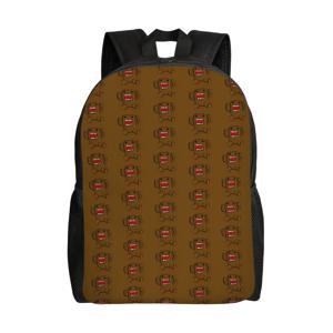 Domo Kun Little Brown Monster 클래식 백팩 야외 학생 작업 데이팩 남성 여성 대학 숄더백