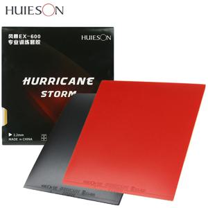 HUIESON 공식 인증 탁구 러버 HURRICANE-STORM EX-600 2.2MM 내구성 있는 핑퐁 러버 루프 및 컨트롤(40+용)