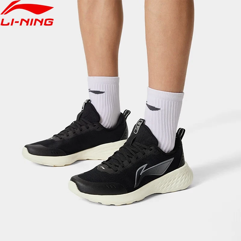 Li-Ning 남성용 조깅화 LIGHT CLOUD 부드러운 통기성 운동화 LiNing 레저 스포츠 스니커즈 ARSV037