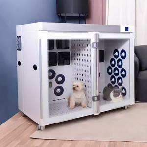 USMILEPET 완전 자동 친환경 애완동물 드라이어 박스 강아지 고양이 충전식 ABS 및 스틸 소재 빠른 건조 그루밍 살롱용