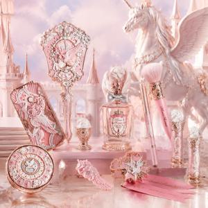 Flower Knows Knight Unicorn 비건 메이크업 향수 매트 블러셔 크림 립스틱 새틴 아이섀도 팔레트 감성 큐트 코스메틱 여성용 홀리데이 선물