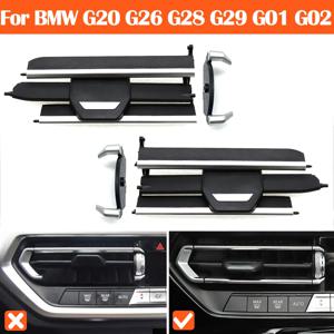 자동차 대시보드 미들 에어컨 AC 벤트 아울렛 그릴 수리 키트, BMW 1 2 3 4 Z4 X3 X4 시리즈 F40 F44 G20 G26 G29 G01 G02
