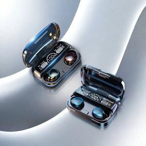M10 블루투스 이어폰 Handfree LED 디스플레이 헤드폰 블루투스 HiFi 스테레오 음악 무선 이어 버드 방수 게임용 헤드셋
