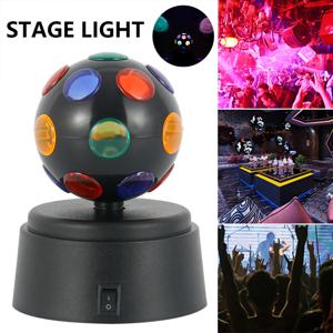 LED RGB 무대 조명 디스코 무대 회전 빛 크리스탈 볼 램프 미니 DJ 볼 램프 생일 웨딩 바에 대한 깜박이는 효과