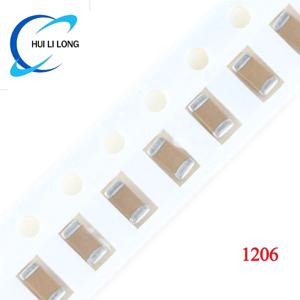 SMD 칩 세라믹 캐패시터, 1206 3216, 22pF, 100pF, 1NF, 2.2NF, 10NF, 1uF, 2.2uF, 4.7uF, 10uF, 47uF, 100uF, 330uF, 6.3V, 10V, 16V, 25V, 50V, 100 개