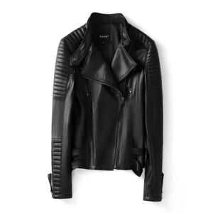 LNY Shop 여성 패션 정품 가죽 재킷, 플러스 사이즈 부드러운 가죽 코트, 스웨이드, 레이디 스트리트 재킷, 여성 모터 코트 판매