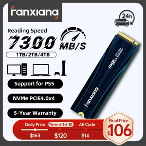 Fanxiang S880E/S880ER 7100MB/s NVMe M.2 SSD 드라이브 PCIe4.0x4 1TB/2TB/4TB M.2 2280 SSD 내장형 솔리드 스테이트 드라이브 (PS5 노트북용)