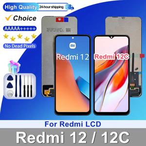 Xiaomi Redmi 12C LCD 22120RN86G 디스플레이 Poco C55 터치 스크린 디지타이저 REDMI 12 LCD 22127PC95I 교체 부품용 선택