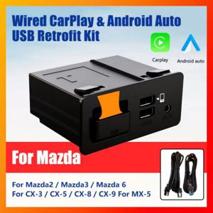 마쯔다 3 2 6 CX3 CX5 CX8 CX9 MX5 순정 라디오 TK78669U0C용 신형 업그레이드 카플레이 안드로이드 오토 USB 허브 OEM 개조 카플레이 키트