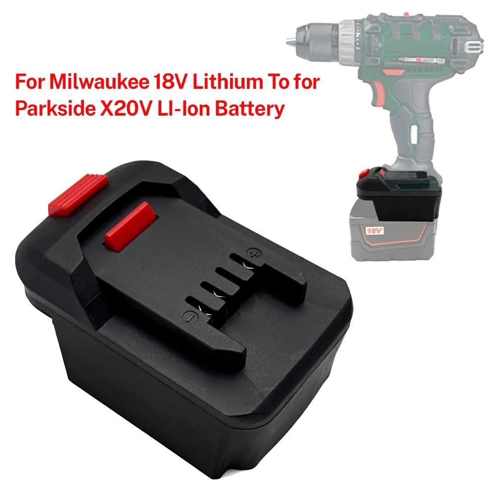 Lidl Parkside X20V 리튬 이온 도구 용 배터리 어댑터/컨버터-Milwaukee 18V 리튬 이온 배터리 어댑터 전동 공구 액세서리