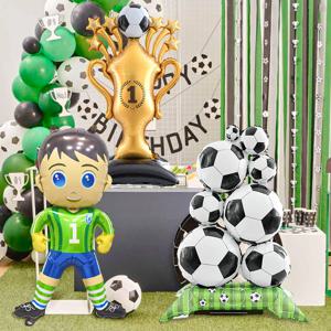 1개 축구 파티 풍선 세트, 골키퍼, 축구 트로피, 축구 풍선, 축구 생일 파티 장식
