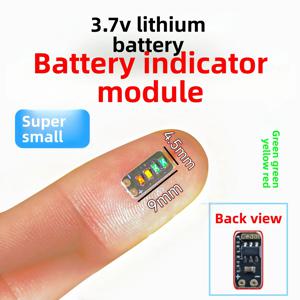1S/2S 리튬 이온 배터리(3.7V-4.2V)용 미니 배터리 용량 표시기 LED 모듈 - 정확한 전력 표시