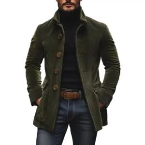 2026 봄 가을 스탠드 칼라 캐주얼 블레이저 남성용 솔리드 레트로 수트 재킷 긴팔 데일리 블레이저 아우터 남성 코트