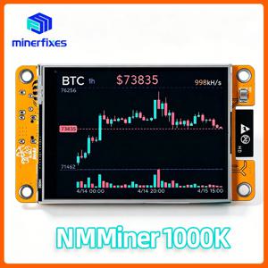 Minerfixes NMMiner NerdMiner V2 1000KH/s 해시레이트 솔로 채굴기 ESP32 2.8인치 스마트 디스플레이 암호화폐 추첨 블록체인 채굴기
