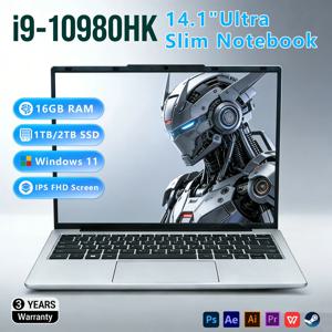 2026년형 14.1인치 노트북 인텔 코어 i9 10980HK 윈도우 11 프로 16GB DDR4 1TB SSD 휴대용 게이밍 노트북 컴퓨터 (사무용/게이머용)