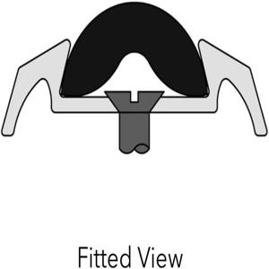 10Mx12MM RV 어닝 레일 트림 스트립 카라반 캠핑 차량용 차양 가이드 레일 장식 스트립 엣지 장식 자동차 액세서리