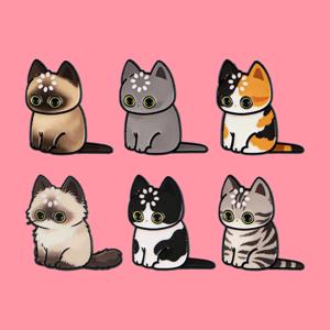 로딩 중... 고양이 에나멜 핀 귀여운 만화 동물 브로치 라펠 핀 배지 배낭 의류 액세서리 패션 쥬얼리 선물
