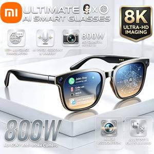 샤오미 스마트 AI 안경 8MP HD 4K 촬영 카메라 사진 비디오 음성 통화 번역 방수 블루투스 AI 오토바이 안경
