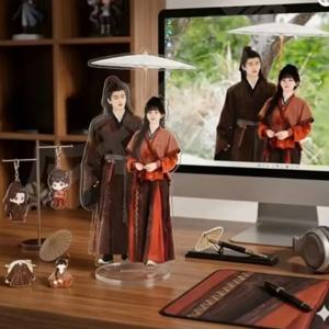 Pursuit of Jade TV 드라마 주 유 주변 캐릭터 잘생긴 장 링허 쉬 정 스탠드 모델 플라크 데스크탑 장식품 팬 선물용
